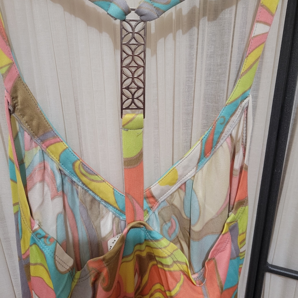 Trina Turk Psychedelic Colorful Mini Dress - Picture 3 of 7